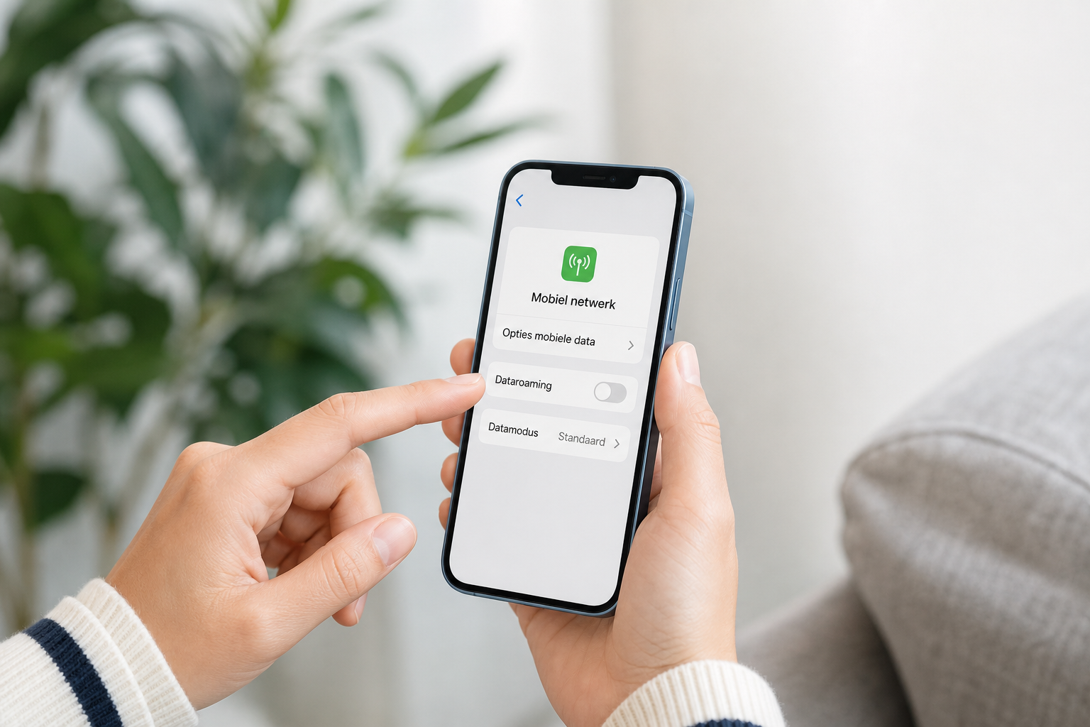 Configurer l'itinérance sur l'iPhone