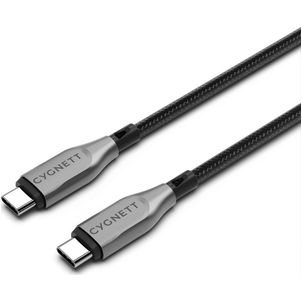 Cygnett Armoured - Câble USB-C vers USB-C 1 mètre - Noir