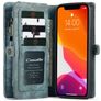 Caseme 008 Housse iPhone 12 Mini Etui avec Coque Détachable Porte-Monnaie - Bleu
