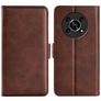 Mobigear Slim Magnet Housse HONOR Magic 4 Lite Etui Porte-Monnaie - Marron