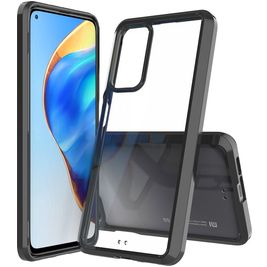 Mobigear Crystal Coque Xiaomi Mi 10T Coque arrière Rigide - Transparent / Noir