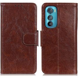 Mobigear Classy Housse Motorola Edge 30 Etui Porte-Monnaie - Marron