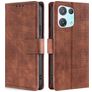 Mobigear Croco Housse OPPO Reno 8 Pro 5G Etui Porte-Monnaie - Marron