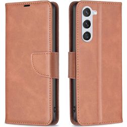 Mobigear Excellent Housse Samsung Galaxy S23 Etui Porte-Monnaie - Marron