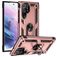Mobigear Armor Ring Coque Samsung Galaxy S23 Ultra Coque arrière Rigide Anti-Chocs avec Anneau-Support - Rose doré