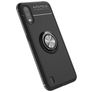 Mobigear Armor Ring Coque Samsung Galaxy A01 Coque arrière en TPU Souple Anti-Chocs avec Anneau-Support - Noir