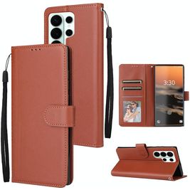 Mobigear Wallet Housse Samsung Galaxy S26 Ultra Etui Porte-Monnaie - Marron