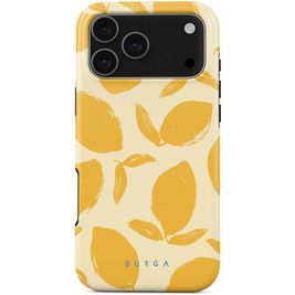 Burga Tough Coque iPhone 17 Pro Max MagSafe Coque arrière Rigide Anti-Chocs - Lemon Tart