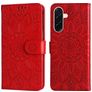 Mobigear Sunflower Housse Samsung Galaxy A37 Etui Porte-Monnaie - Rouge