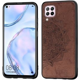 Mobigear Mandala Coque Huawei P40 Lite Coque arrière Rigide - Marron