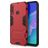 Mobigear Armor Stand Coque Huawei P40 Lite E Coque arrière Rigide Anti-Chocs avec Support Amovible - Rouge