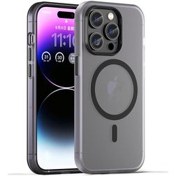 Mobigear Shockproof Coque iPhone 16 Pro MagSafe Coque arrière en TPU Souple - Noir