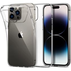 Mobigear Basics Coque Transparente iPhone 14 Pro Max Coque arrière en TPU Souple - Transparent