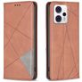 Mobigear Rhombus Slim Housse Motorola Moto G23 Etui - Marron