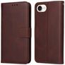 Mobigear Wallet Housse iPhone 16e Etui Porte-Monnaie - Marron