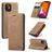 CaseMe 013 iPhone 12 Mini Étui Portefeuille - Marron