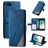 Mobigear Rhombus Housse iPhone SE (2022) Etui Porte-Monnaie - Bleu
