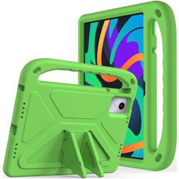 Mobigear AeroArmor Coque Lenovo Tab P12 Coque de tablette pour enfants avec Poignée Enfants en EVA + Porte-crayon - Vert