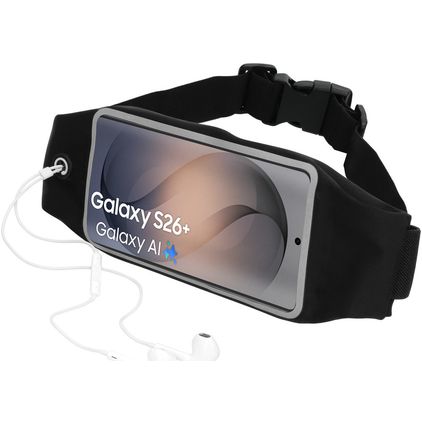 Mobiparts Comfort Fit Belt Brassard Téléphone Samsung Galaxy S26 Plus Ceinture Coque de Sport en Neoprène - Noir