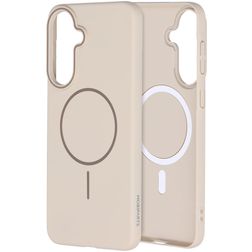 Mobiparts Slim Line Coque Samsung Galaxy A37 MagSafe Coque arrière Rigide - Off White