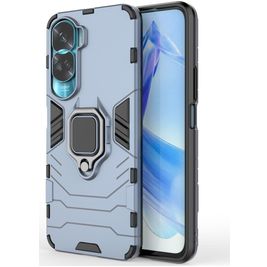 Mobigear Armor Ring Coque Honor 90 Lite Coque arrière Rigide Anti-Chocs avec Anneau-Support - Bleu Marin Mobigear Armor Ring Coque Honor 90 Lite Coque arrière Rigide Anti-Chocs avec Anneau-Support - Bleu Marin