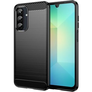 Mobigear Brushed Slim Coque Samsung Galaxy A26 Coque arrière en TPU Souple - Noir