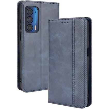 Mobigear Sensation Motorola Edge (2021) Étui Portefeuille - Bleu