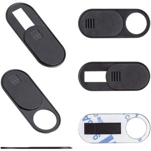 Mobigear Essentials - Cache webcam Curseur de Confidentialité - Noir