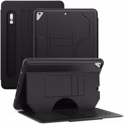 Mobigear Magnetic Folio Coque iPad Air 2 (2014) Etui + Porte-crayon - Noir