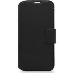 Decoded Detachable Wallet Housse iPhone 14 Pro Etui avec Coque Détachable en Cuir Véritable Porte-Monnaie - Noir