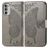 Mobigear Butterfly Housse Motorola Moto G82 Etui Porte-Monnaie - Gris