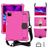 Mobigear HexStrap Coque iPad Air 11 Pouces (2025) Coque arrière en EVA + Bandoulière - Rouge
