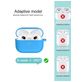 Mobigear Classic Coque Apple AirPods 3 Coque en Silicone Souple - Bleu