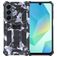Mobigear Armor Stand Coque Samsung Galaxy A16 Coque arrière Rigide Anti-Chocs avec Support Amovible - Gris