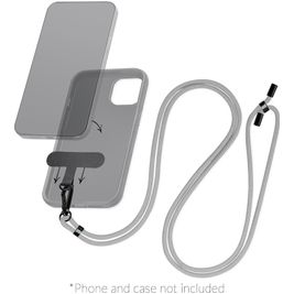 Mobilize Lanyard - Cordon de téléphone universel ajustable - Gris