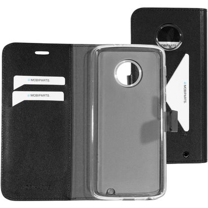 Mobiparts Classic Wallet Motorola Moto G6 Plus Étui Portefeuille - Noir