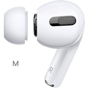 Xccess Silicon Replacement Ear Tips for Airpod Pro 1/2 Size M (1 Pair) White