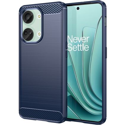 Mobigear Brushed Coque OnePlus Nord 3 Coque arrière en TPU Souple - Bleu