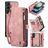 CaseMe 008 Samsung Galaxy S23 FE Coque Étui 2en1 avec coque amovible Portefeuille - Rose