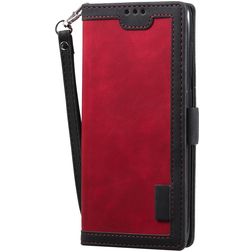 Mobigear Two Tone Huawei P40 Étui Portefeuille - Noir / Rouge