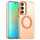 Mobigear Shockproof Samsung Galaxy S25 FE MagSafe Plastique rigide Coque arrière - Orange