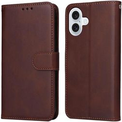 Mobigear Wallet Housse iPhone 17 Etui Porte-Monnaie - Marron