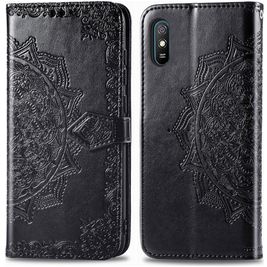 Mobigear Mandala Housse Xiaomi Redmi 9A Etui Porte-Monnaie - Noir