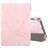 Mobigear Tri-Fold Marble Coque iPad 9 (2021) Etui + Porte-crayon - Rose