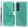 Mobigear Flowers Housse Samsung Galaxy S26 FE Etui Porte-Monnaie - Vert