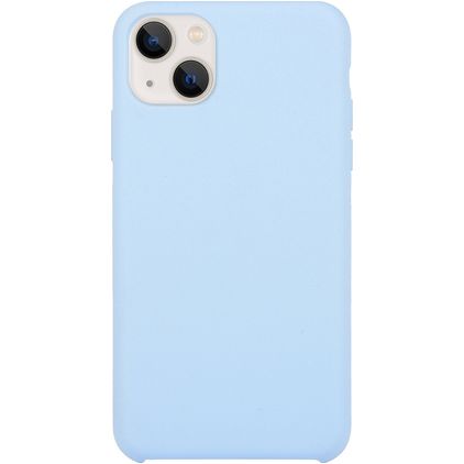Mobigear Rubber Touch Coque iPhone 15 Coque arrière en Silicone - Bleu
