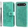 Mobigear Flowers Housse iPhone Air Etui Porte-Monnaie - Vert