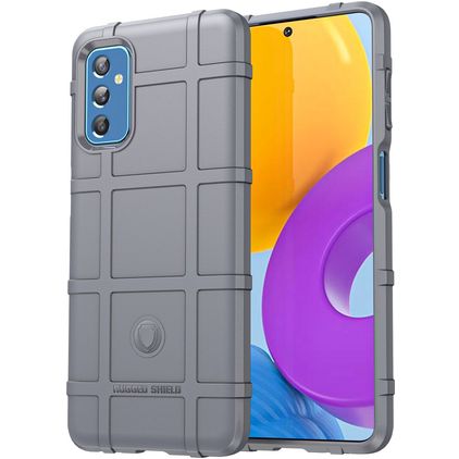 Mobigear Rugged Shield Coque Samsung Galaxy M52 Coque arrière en TPU Souple Anti-Chocs - Gris