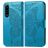 Mobigear Butterfly Housse Sony Xperia 5 IV Etui Porte-Monnaie - Bleu
