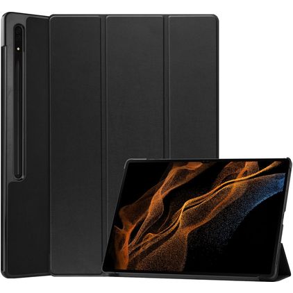 Mobigear Tri-Fold Coque Samsung Galaxy Tab S8 Ultra Etui - Noir